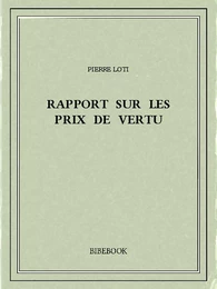 Rapport sur les prix de vertu