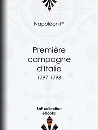 Première Campagne d'Italie