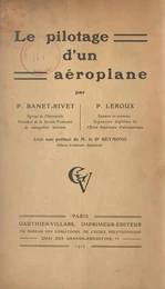 Le pilotage d'un aéroplane