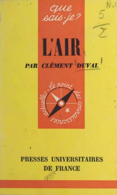 L'air - Clément Duval - (Presses universitaires de France) réédition numérique FeniXX