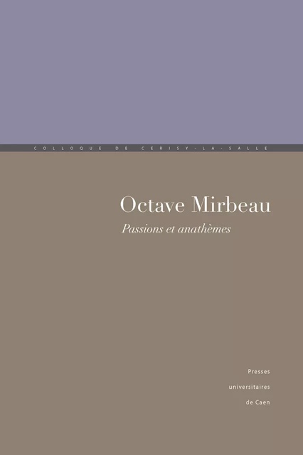 Octave Mirbeau -  - Presses universitaires de Caen