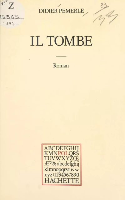 Il tombe - Didier Pemerle - (Hachette) réédition numérique FeniXX