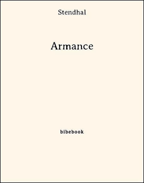 Armance -  Stendhal - Bibebook