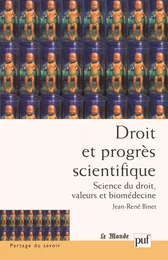 Droit et progrès scientifique