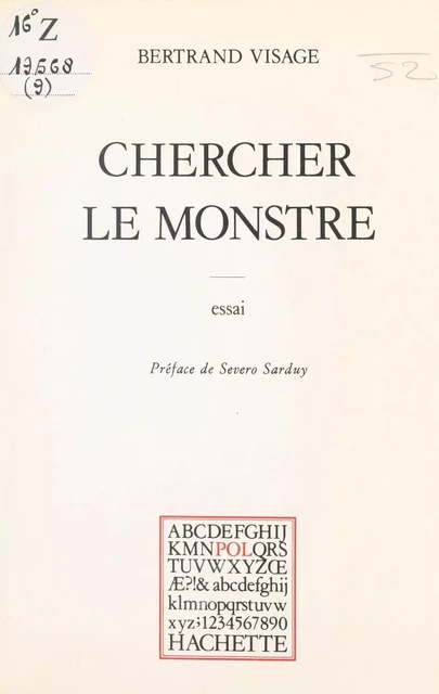 Chercher le monstre - Bertrand Visage - (Hachette) réédition numérique FeniXX