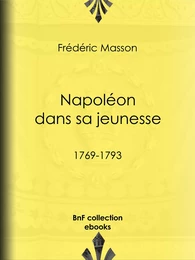 Napoléon dans sa jeunesse