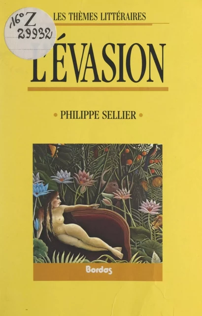 L'évasion - Philippe Sellier - (Bordas) réédition numérique FeniXX