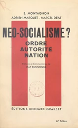 Néo-socialisme ?