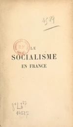 Le socialisme en France depuis 1871