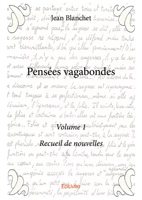 Pensées vagabondes - Jean Blanchet - Editions Edilivre