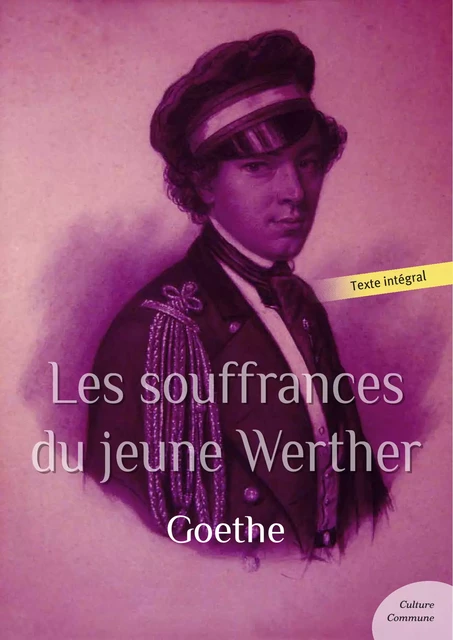 Les souffrances du jeune Werther -  Goethe - Culture commune