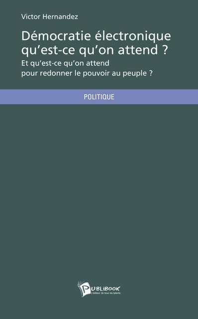 Démocratie électronique qu'est-ce qu'on attend ? - Victor Hernandez - Publibook