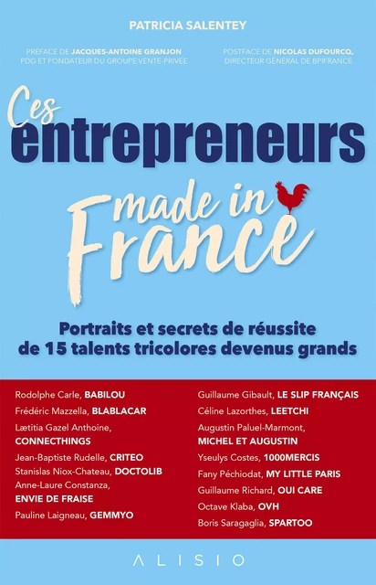 Ces entrepreneurs made in France - Patricia Salentey, Nicolas Dufourcq - Alisio