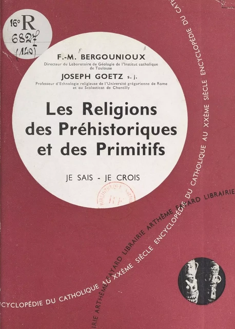 Religions non chrétiennes et quêtes de Dieu (14) - Frédéric-Marie Bergounioux, Joseph Goetz - (Fayard) réédition numérique FeniXX