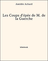 Les Coups d'épée de M. de la Guerche