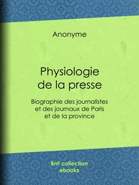 Physiologie de la presse