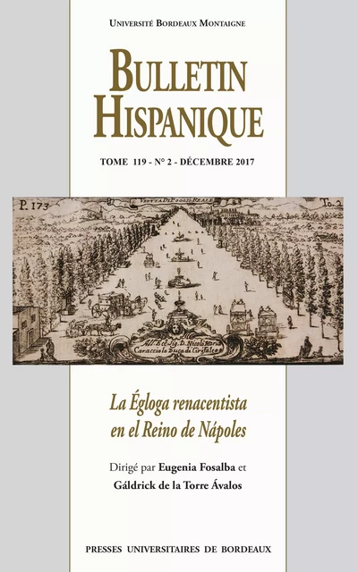 La Égloga renacentista en el Reino de Nápoles - Eugenia Fosalba, Gáldrick de la Torre Ávalos - Presses universitaires de Bordeaux