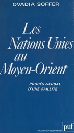 Les Nations Unies au Moyen-Orient