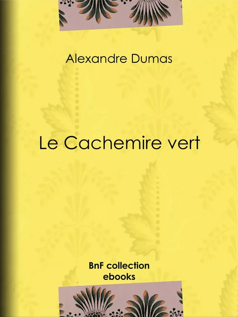 Le Cachemire vert - Alexandre Dumas - BnF collection ebooks