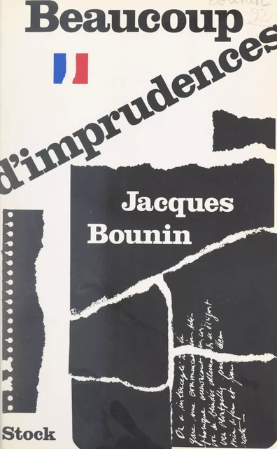 Beaucoup d'imprudences - Jacques Bounin - (Stock) réédition numérique FeniXX