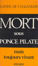 Mort sous Ponce Pilate