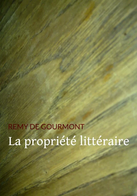 La propriété littéraire - Remy de Gourmont - Pennti Éditions