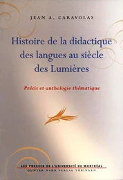 Histoire de la didactique des langues au siècle des Lumières