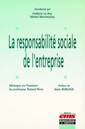 La responsabilité sociale de l'entreprise