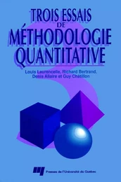 Trois essais de méthodologie quantitative