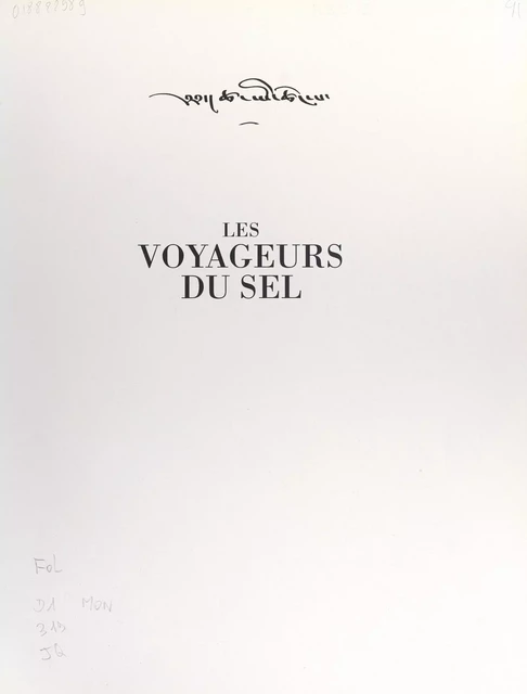 Les voyageurs du sel - Diane Summers, Éric Valli - (Éditions de La Martinière) réédition numérique FeniXX