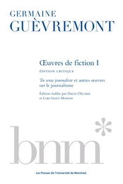 Oeuvres de fiction 1, édition critique