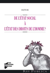 De l'état social à l'état des droits de l'homme ?