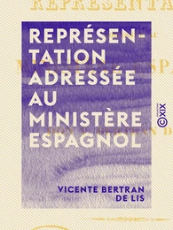 Représentation adressée au ministère espagnol