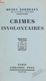 Crimes involontaires