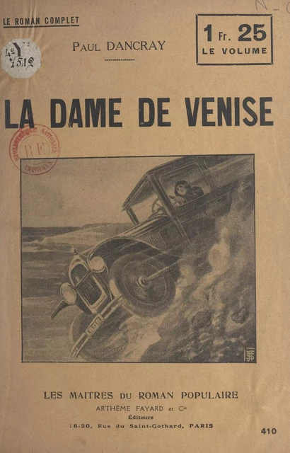 La dame de Venise - Paul Dancray - (Fayard) réédition numérique FeniXX