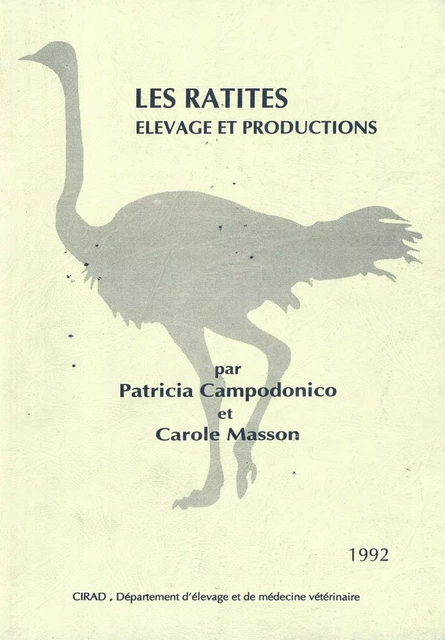 Les ratites - Patricia Campodonico, Carole Masson - Quae