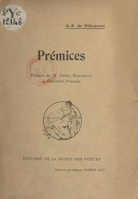 Prémices - Georges-Édouard de Villeneuve - (Perrin) réédition numérique FeniXX