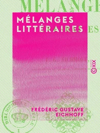 Mélanges littéraires