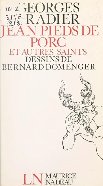 Jean Pieds-de-Porc et autres saints - Georges Fradier - (Robert Laffont) réédition numérique FeniXX