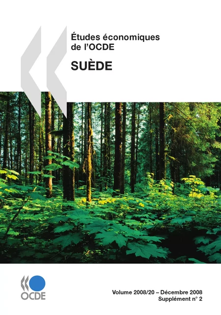 Études économiques de l'OCDE : Suède 2008 -  Collectif - OECD