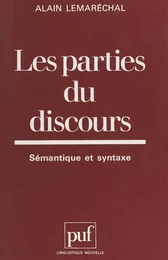 Les parties du discours