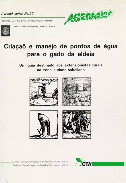 Criaçao e maneio de pontos de água para o gado da aldeia - André Teyssier - Quae