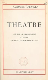 Théâtre de Jacques Deval