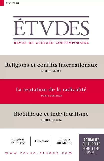 Etudes : la tentation de la radicalité - Collectif Collectif - Revue Études