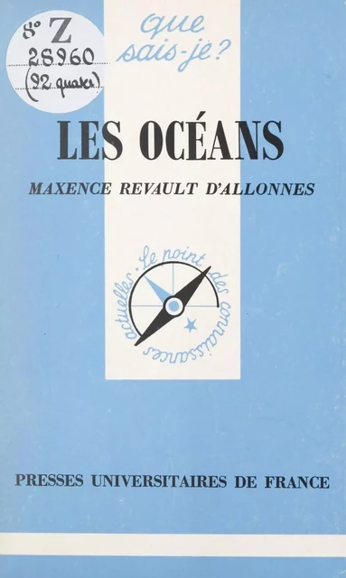 Les océans - Maxence Revault d'Allonnes - (Presses universitaires de France) réédition numérique FeniXX