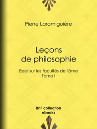 Leçons de philosophie