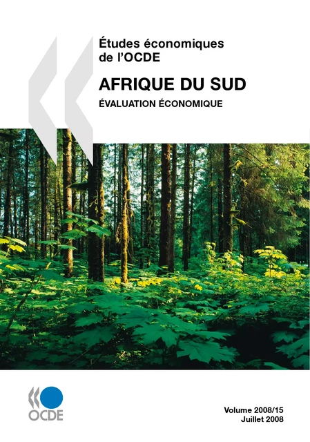 Études économiques de l'OCDE : Afrique du Sud 2008 -  Collectif - OECD