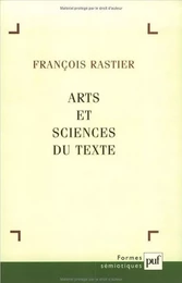 Arts et sciences du texte