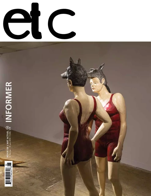 ETC no 98, février-Juin 2013 - Anne-Marie Bouchard, Sébastien Hudon, Jean-Pierre Guay, Elena López Martín, Maryse Ouellet, Damien Charrieras, Amélie Adamo, Pau Waelder, Christine Palmiéri, Denis Lessard, Anne Klein, Yvon Lemay, Florence Chantoury-Lacombe, Iliana Antonova, Caroline Loncol Daigneault - Revue d'art contemporain ETC inc.