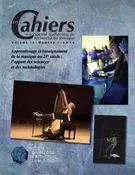 Les Cahiers de la Société québécoise de recherche en musique. Vol. 17 No. 1, Printemps 2016 - Vincent Bouchard-Valentine, Pascal Terrien, Eldad Tsabary, Jennifer MacRitchie, Christopher Baylis, Jérôme A. Schumacher, Roberta Antonini Philippe, Angelika Güsewell, Marie-Thérèse Lefebvre, Ariane Couture, Bruno Deschênes, Catherine Harrison-Boisvert - Société québécoise de recherche en musique